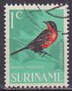 miniature Timbre oblitéré n° 422(Yvert) Surinam 1966 - Oiseau