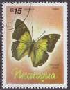 miniature Timbre PA oblitéré n° 1166(Yvert) Nicaragua 1986 - Papillon