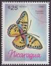 miniature Timbre PA oblitéré n° 1168(Yvert) Nicaragua 1986 - Papillon