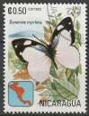 miniature Timbre oblitéré n° 1180(Yvert) Nicaragua 1982 - Papillon