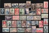  France lot de 63 timbres oblitérés différents des années 1950 à 1956 cote plus de 40€