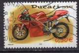 miniature FRANCE 2002 LES MOTOS LA DUCATI 916 OBLITERE