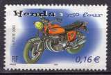 miniature FRANCE 2002 LES MOTOS LA HONDA 750 FOUR OBLITERE