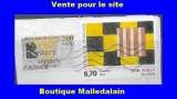 FRANCE - Oblitéré sur fragment - YT 2518 Suffren - 2858 Sean Scully - TCA 013