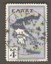 miniature Greece - Scott 359   carte / map