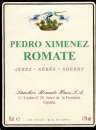 miniature Espagne - Pedro Ximenez Romate - Sanchez Romate á Jerez