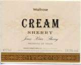 miniature Espagne - Waitrose Cream Sherry - Sanchez Romate á Jerez