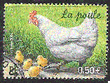 miniature France - YT 3363  obl - Poule  (2004) voir note